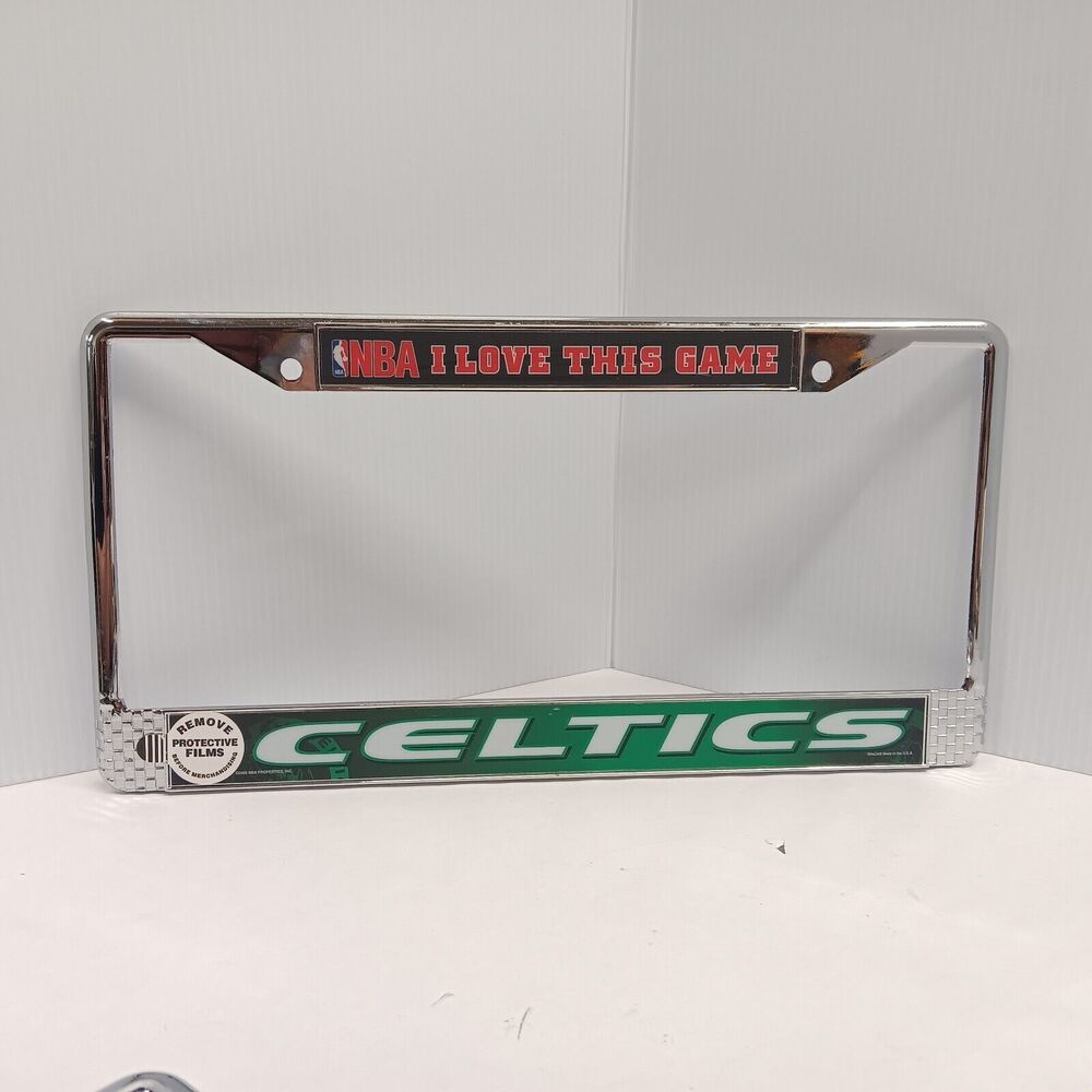 Boston Celtics NBA I Love This Game Chrome License Plate Frame Car Truck SUV